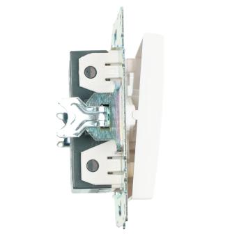 Переключатель 1-кл 10А С/У перекрестный Белый Катрин