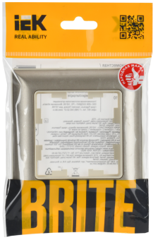 Рамка 1-я Бежевый/Шампань Brite