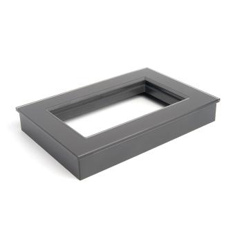 Рамка  2-я без перемычки стекло Графит Катрин