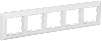 Рамка 5-я Белый/Белый Brite