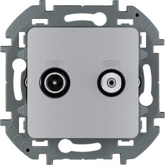 Розетка TV/SAT "звезда" Алюминий Legrand INSPIRIA