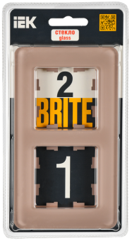 Рамка 2-я Стекло Дымчатый Brite