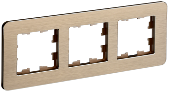 Рамка 3-я Металл Шампань RE AL Brite