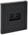 Розетка RJ45+RJ45 кат.5Е С/У Черный Forte&Piano