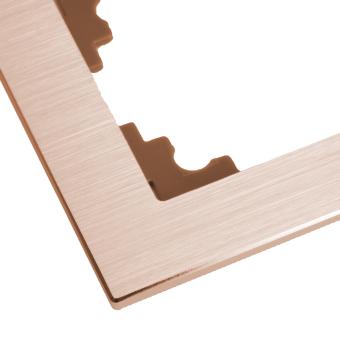 Рамка 2-я металл Шампань Катрин