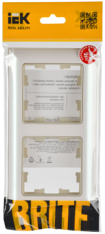 Рамка 2-я Бежевый/Жемчужный Brite