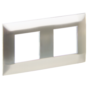 Рамка 2-я Металл Никель Skandy