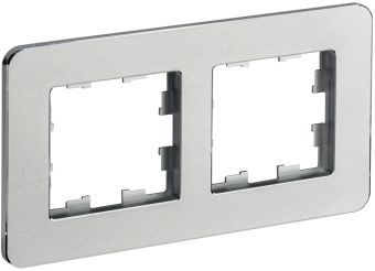 Рамка 2-я Металл Алюминий Brite