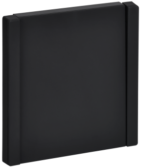 Выключатель 1-кл 10А С/У Металл Черный Forte&Piano