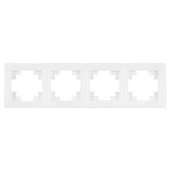 Рамка 4-я стекло Белый Катрин