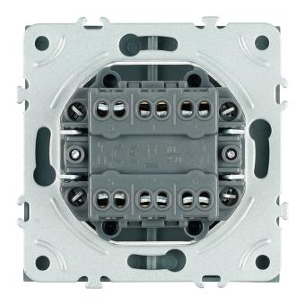 Переключатель 2-кл 10А С/У Антрацит Эмили