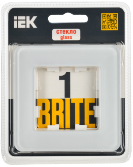 Рамка 1-я Стекло Белый Brite