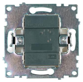 Переключатель 1-кл 10А С/У Белый Катрин