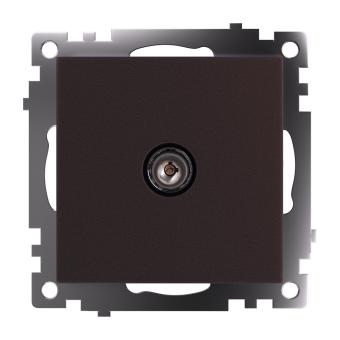 Розетка TV антенна С/У Шоколад Катрин