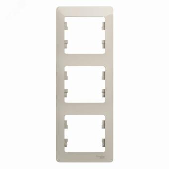 Рамка 3-я вертикальная Молочный Glossa