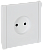 Розетка 1-м 10А С/У винтовое крепление Белый Forte&Piano