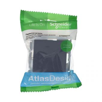 Переключатель 1-кл 10А C/У перекрестный Грифель AtlasDesign