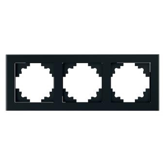 Рамка 3-я стекло Черный Катрин