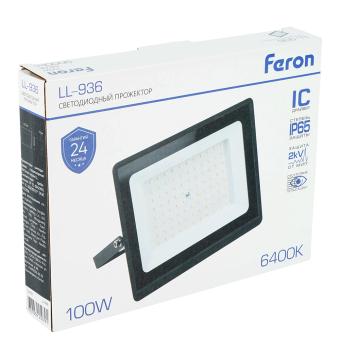 Прожектор сд LL-936  100W 6400K IP65 Feron