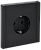 Розетка 1-м 16А С/У З/К Черный Forte&Piano