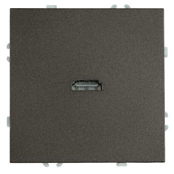 Розетка HDMI Антрацит Эмили