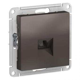 Розетка телефонная RJ11 С/У Мокко AtlasDesign