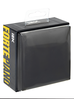 Переключатель 1-кл 10А С/У перекрестный Черный Forte&Piano