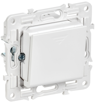 Выключатель карточный 30А С/У Арктический белый Skandy