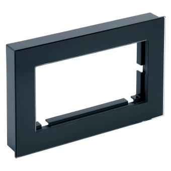 Рамка  2-я без перемычки стекло Черный Катрин