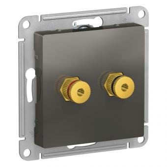Розетка Аудио С/У Сталь AtlasDesign