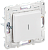 Переключатель 1-кл 10А C/У проходной с индикатором Арктический белый Skandy