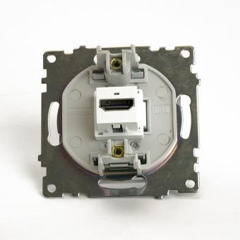 Розетка HDMI Серебро Катрин