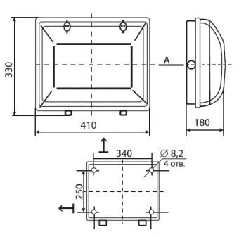 Уличный светильник РБУ02-80-002 (прозрачный)