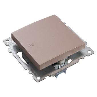 Выключатель 1-кл 10А С/У Шампань Катрин