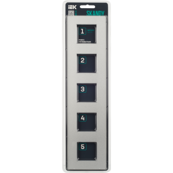 Рамка 5-я Металл серебряный Skandy