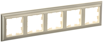 Рамка 5-я Бежевый/Шампань Brite