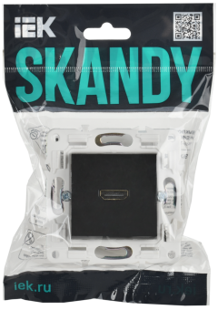 Розетка HDMI С/У Черный Skandy