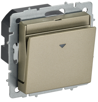 Выключатель карточный 30А С/У Шампань Brite