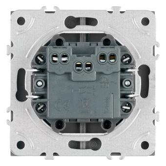 Выключатель 2-кл 10А С/У Черный уголь Эмили