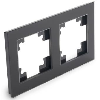 Рамка 2-я стекло Черный Катрин