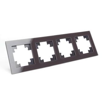 Рамка 4-я стекло Шоколад Катрин