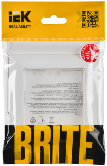 Рамка 1-я Арктический Белый/Белый Brite