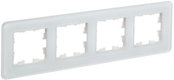 Рамка 4-я Стекло Белый Brite