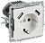 Розетка 1-м 16А С/У З/К со шторками+USB A+A 5В 2,1А Арктический Белый Brite