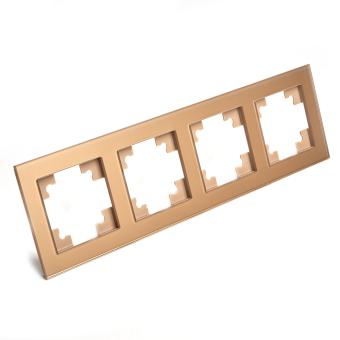 Рамка 4-я стекло Золото Катрин