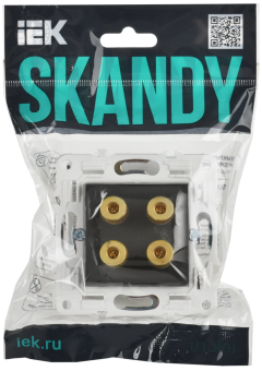 Розетка Аудио 4-м С/У Титан Skandy