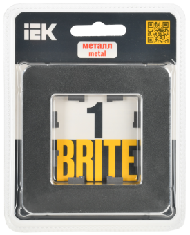 Рамка 1-я Металл Титан Brite