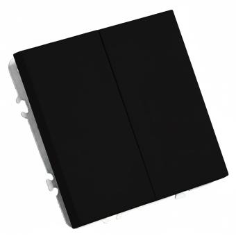 Переключатель 2-кл 10А С/У Черный уголь Эмили