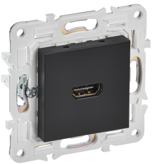 Розетка HDMI С/У Черный Skandy