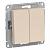 Переключатель 2-кл 10А С/У Бежевый AtlasDesign